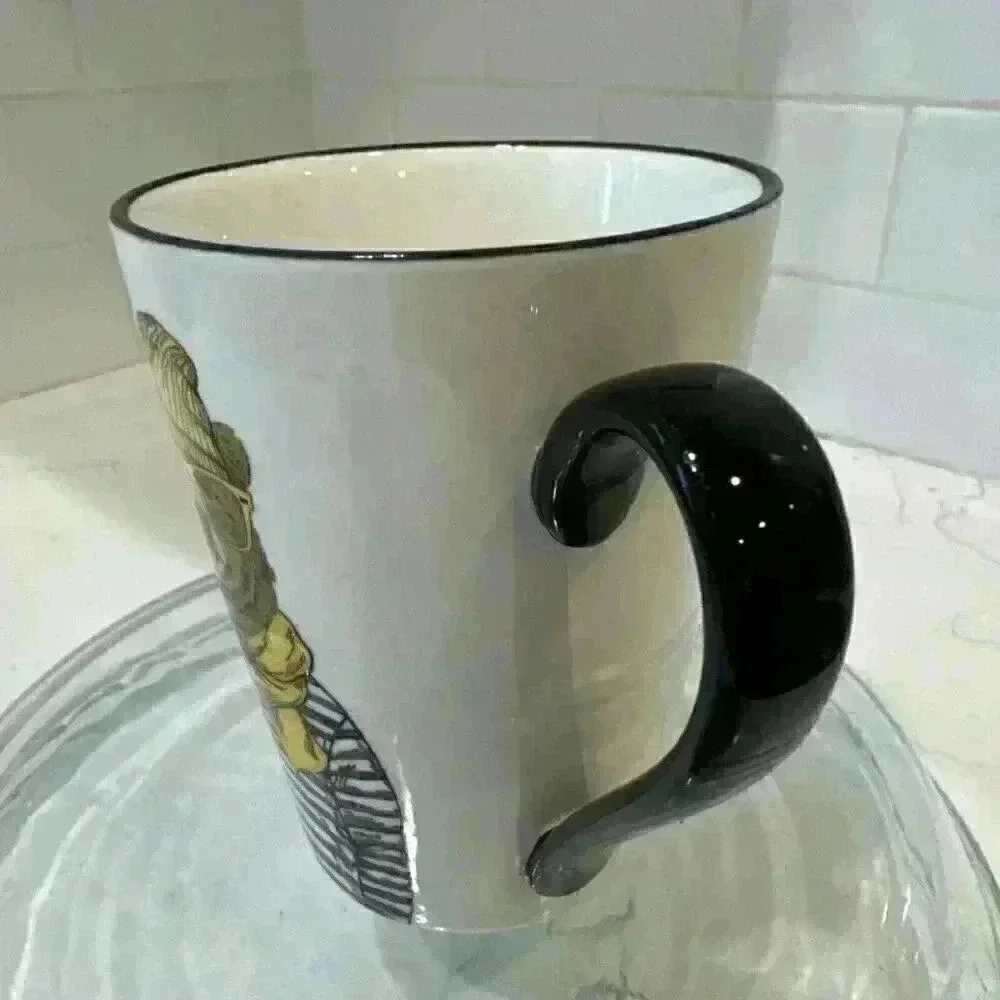 Hipster Brown Bear Mug Cup by Signature 16.5 oz. Big Yellow Glasses & Scarf - Picture 7 of 12